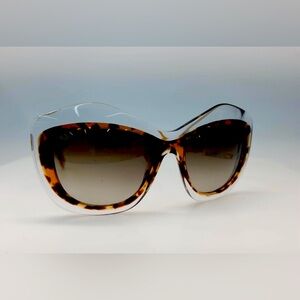 Fendi Crystal Havana Honey Gold Sunglasses